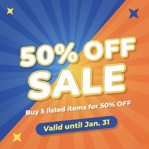 50% OFF SALE: dresses, mens tops, kids, vintage home decor closet clear out swim